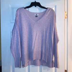 Multi purple v neck sweater ✨